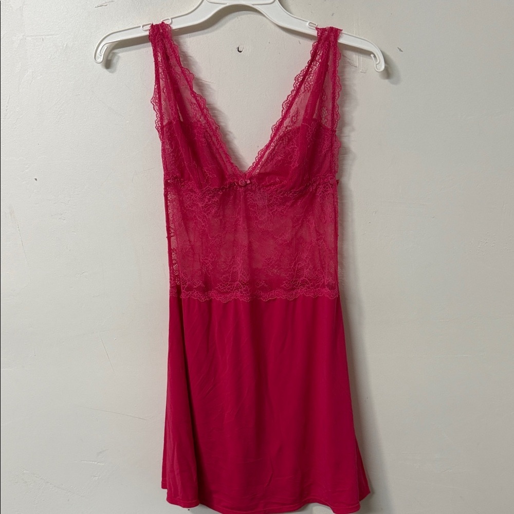 Jezebel Fuchsia Lace Chemise